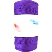 Akıllı Durak Makrome Ipi 3mm Polyester Mor