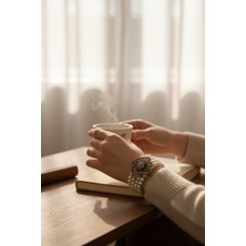 Fayra Accessories Kristal Taşlı Çiçek Figür Inci Bileklik