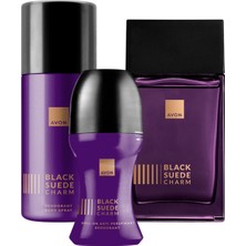 Avon Black Suede Charm Erkek Parfüm Rollon Deodorant Paketi