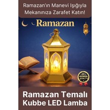 Svein #ramazanayı Ramazan Dekoratif Asılabilir Altıgen Gold Osmanlı Islami Mimari Işık Kubbe LED Lamba