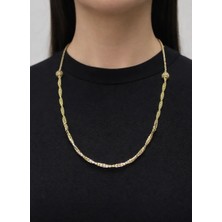 14 Ayar Altın Geometrik Sarmal Model Kolye