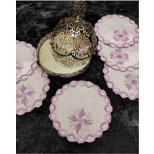 Çt Çeyizci Tekstil Sunumluk Peçete, Kokteyl Peçetesi, Kahve Yanı Sunumluk, Bardak Altlığı 6 Adet Sunum Peçetesi