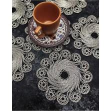 Çt Çeyizci Tekstil Sunumluk Peçete, Kokteyl Peçetesi, Kahve Yanı Sunumluk, Bardak Altlığı 6 Adet Sunum Peçetesi