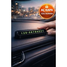 Toyfest Araç Torpido Üstü Aç Kapa Numaratör Gizli Otopark Telefon Kartı Fosforlu Oto Park Levhası