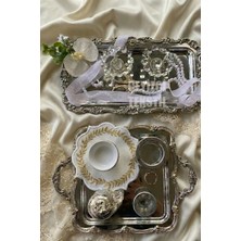 Çt Çeyizci Tekstil Sunumluk Peçete, Kokteyl Peçetesi, Kahve Yanı Sunumluk, Bardak Altlığı 6 Adet Sunum Peçetesi