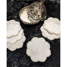 Çt Çeyizci Tekstil Sunumluk Peçete, Kokteyl Peçetesi, Kahve Yanı Sunumluk, Bardak Altlığı 6 Adet Sunum Peçetesi