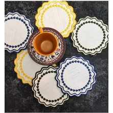 Çt Çeyizci Tekstil Sunumluk Peçete, Kokteyl Peçetesi, Kahve Yanı Sunumluk, Bardak Altlığı 6 Adet Sunum Peçetesi