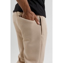 Airlife Sportswear Erkek Hafif Slim ve Ribana Paçalı Alt Bej