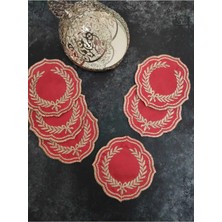 Çt Çeyizci Tekstil Sunumluk Peçete, Kokteyl Peçetesi, Kahve Yanı Sunumluk, Bardak Altlığı 6 Adet Sunum Peçetesi