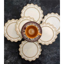 Çt Çeyizci Tekstil Sunumluk Peçete, Kokteyl Peçetesi, Kahve Yanı Sunumluk, Bardak Altlığı 6 Adet Sunum Peçetesi