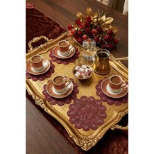 Çt Çeyizci Tekstil Sunumluk Peçete, Kokteyl Peçetesi, Kahve Yanı Sunumluk, Bardak Altlığı 6 Adet Sunum Peçetesi