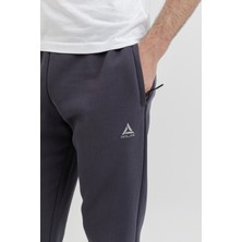 Airlife Sportswear Erkek Hafif Slim ve Ribana Paçalı Alt Smoked