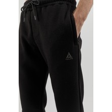 Airlife Sportswear Erkek Hafif Slim ve Ribana Paçalı Alt Siyah