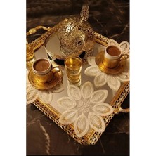 Çt Çeyizci Tekstil Sunumluk Peçete, Kokteyl Peçetesi, Kahve Yanı Sunumluk, Bardak Altlığı 6 Adet Sunum Peçetesi