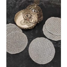 Çt Çeyizci Tekstil Sunumluk Peçete, Kokteyl Peçetesi, Kahve Yanı Sunumluk, Bardak Altlığı 6 Adet Sunum Peçetesi