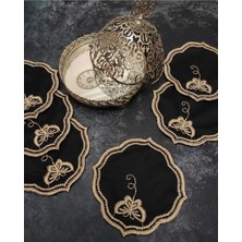 Çt Çeyizci Tekstil Sunumluk Peçete, Kokteyl Peçetesi, Kahve Yanı Sunumluk, Bardak Altlığı 6 Adet Sunum Peçetesi