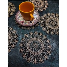 Çt Çeyizci Tekstil Sunumluk Peçete, Kokteyl Peçetesi, Kahve Yanı Sunumluk, Bardak Altlığı 6 Adet Sunum Peçetesi