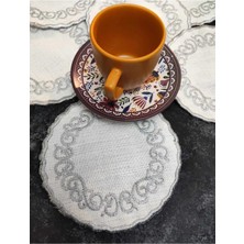 Çt Çeyizci Tekstil Sunumluk Peçete, Kokteyl Peçetesi, Kahve Yanı Sunumluk, Bardak Altlığı 6 Adet Sunum Peçetesi