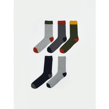 LC Waikiki Karışık Renk Bloklu Erkek Soket Çorap 5'li