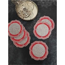 Çt Çeyizci Tekstil Sunumluk Peçete, Kokteyl Peçetesi, Kahve Yanı Sunumluk, Bardak Altlığı 6 Adet Sunum Peçetesi