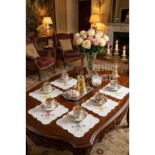 Çt Çeyizci Tekstil Sunumluk Peçete, Kokteyl Peçetesi, Kahve Yanı Sunumluk, Bardak Altlığı 6 Adet Sunum Peçetesi