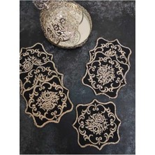 Çt Çeyizci Tekstil Sunumluk Peçete, Kokteyl Peçetesi, Kahve Yanı Sunumluk, Bardak Altlığı 6 Adet Sunum Peçetesi