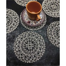 Çt Çeyizci Tekstil Sunumluk Peçete, Kokteyl Peçetesi, Kahve Yanı Sunumluk, Bardak Altlığı 6 Adet Sunum Peçetesi