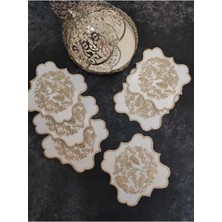 Çt Çeyizci Tekstil Sunumluk Peçete, Kokteyl Peçetesi, Kahve Yanı Sunumluk, Bardak Altlığı 6 Adet Sunum Peçetesi