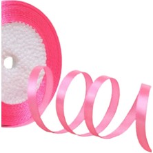 Akıllı Durak Saten Kurdele 6 mm Şeker Pembe 2 Metre