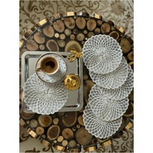 Çt Çeyizci Tekstil Sunumluk Peçete, Kokteyl Peçetesi, Kahve Yanı Sunumluk, Bardak Altlığı 6 Adet Sunum Peçetesi