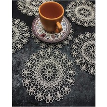 Çt Çeyizci Tekstil Sunumluk Peçete, Kokteyl Peçetesi, Kahve Yanı Sunumluk, Bardak Altlığı 6 Adet Sunum Peçetesi