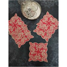 Çt Çeyizci Tekstil Sunumluk Peçete, Kokteyl Peçetesi, Kahve Yanı Sunumluk, Bardak Altlığı 6 Adet Sunum Peçetesi