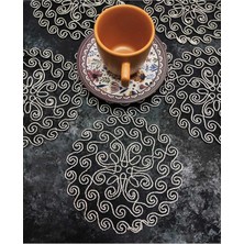 Çt Çeyizci Tekstil Sunumluk Peçete, Kokteyl Peçetesi, Kahve Yanı Sunumluk, Bardak Altlığı 6 Adet Sunum Peçetesi