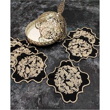 Çt Çeyizci Tekstil Sunumluk Peçete, Kokteyl Peçetesi, Kahve Yanı Sunumluk, Bardak Altlığı 6 Adet Sunum Peçetesi