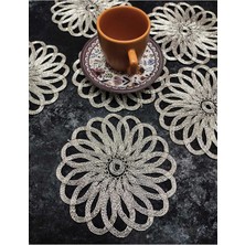 Çt Çeyizci Tekstil Sunumluk Peçete, Kokteyl Peçetesi, Kahve Yanı Sunumluk, Bardak Altlığı 6 Adet Sunum Peçetesi