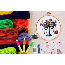 Akıllı Durak Punch Seti Nakış Seti Kasnaklı Kendin Yap Seti Seri 108