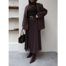 Esra Helvacı Puantiyeli Kloş Etek