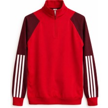 Bayspor Eşofman Takımı Kırmızı Bordo  Şardonlu Siyah