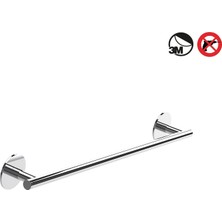 Decor Walther Basic Sk Havluluk, Uzun, 51CM, Yapışkanlı - Krom