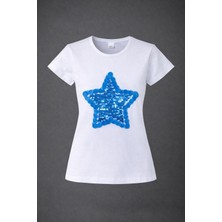Dıgıl Kids Yıldız Motifli Pul Işlemeli Kız Çocuk T-Shirt
