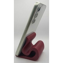 Fandora Dekoratif Dalgalı Tasarım Masaüstü Telefon ve Tablet Tutucu Stand - 11 Inç Uyumlu Estetik Ofis Aksesuarı