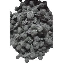 Akıllı Durak Sıralı Ponpon 1 Metre Siyah