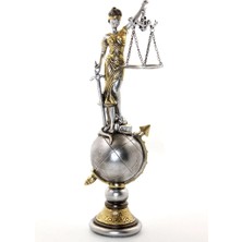 Eco Lounge Polyester Dünya Küre Üzerinde Adalet Biblosu Model 1