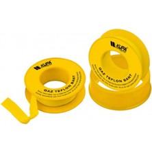 Kavi Doğalgaz Teflon Bant, Sarı, 12 mm x 8 M