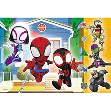 Nexa 17371 'in Masal Kahramanlarını Içeren 60 Parça Renkli Yapbozlar Süper Arkadaşlar Eğlence 4 Yaş ve Üzeri Çocuklar Için Eğlence Spidey ve Örümcek Dünyasındaki Muhteşem Arkadaşları