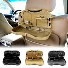 Aesco Araba Koltuk Arkası Katlanabilir Tepsi Siyah