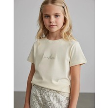 Zekids Kız Çocuk Sunshine Yazılı Tasarım T-Shirt