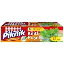 Nexa Piknik Orta Boy Kilitli Buzdolabı Poşeti 12LI