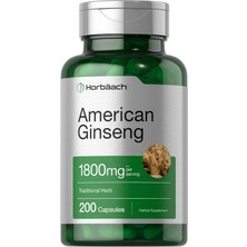 Horbaach American Ginseng 1800MG Per Serving | 200 Capsules