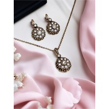 Fayra Accessories Papatya Figürlü Kolye ve Küpe Seti